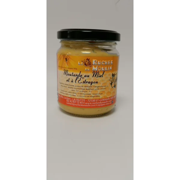 Moutarde au Miel - Estragon - Pot de 200gr