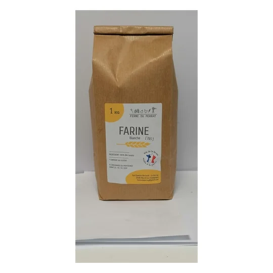 Farine Blanche T65-  1kg - Ferme du Perray