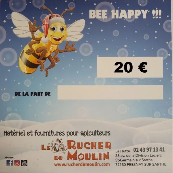 Chèque Cadeau 20€ -Le Rucher du Moulin