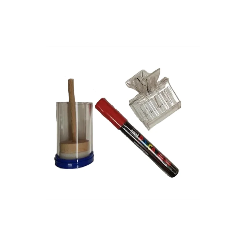 Kit Marquage Reine Des Abeilles 11 Pièces - Cage, Stylos Couleur, Porte Ruche - Apiculture Débutant Et Pro