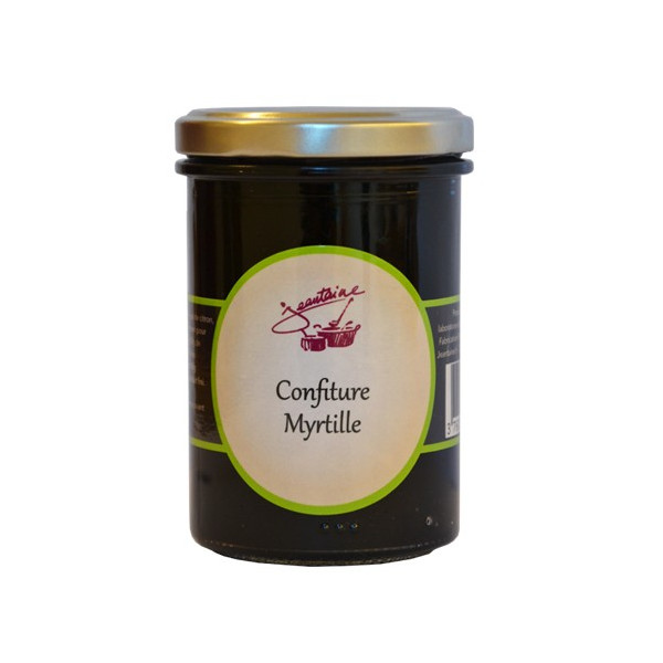 Confiture MYRTILLE, la Jeantaine pot de 260 g