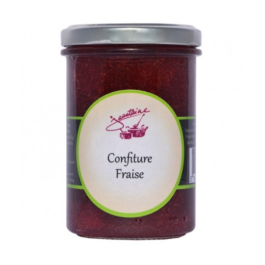 Confiture FRAISE - La Jeantain, le Pot de 260gr