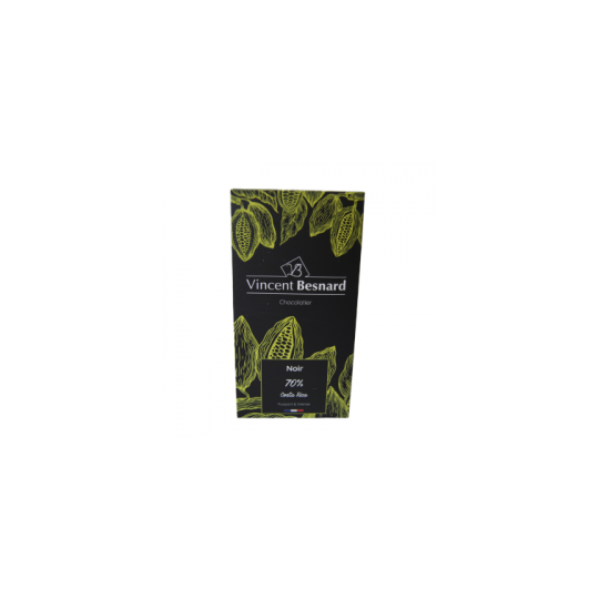 Tablette Noir Costa Rica 70 %  80g - Vincent Besnard