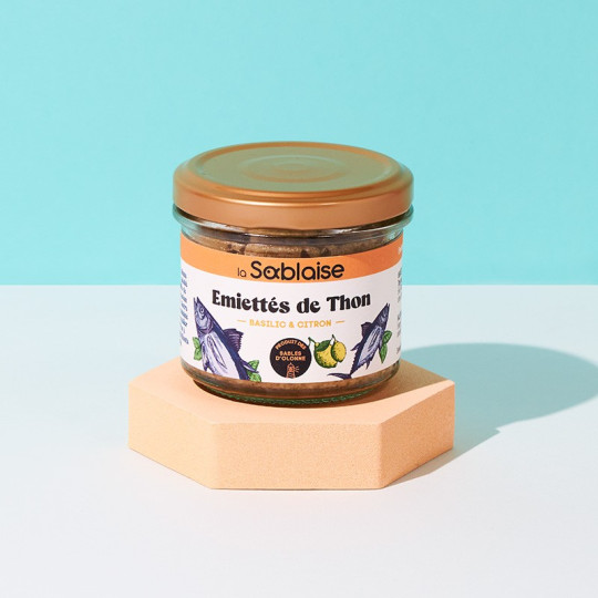 Emiettés de Thon Basilic Citron - 100g - La Sablaise