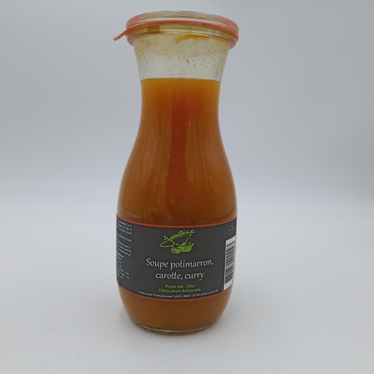 Soupe Potimarron, Carotte, Curry 50cl - La Jeantaine