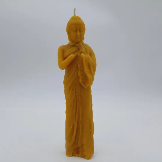 Bougie Cire d'Abeille - Statue de Bouddha 