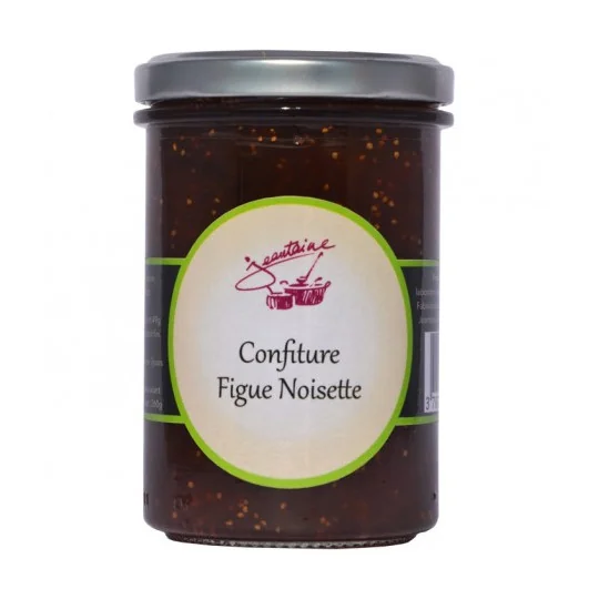 Confiture FIGUE NOISETTE, la Jeantaine pot de 260 g