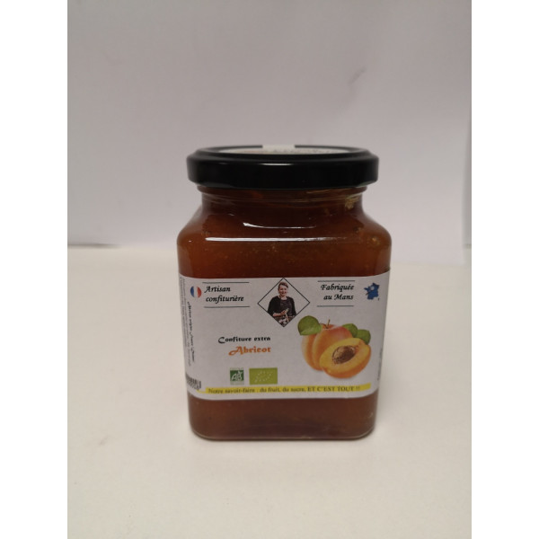 Confiture Extra Abricot 330g BIO - Ferme de la Metairie