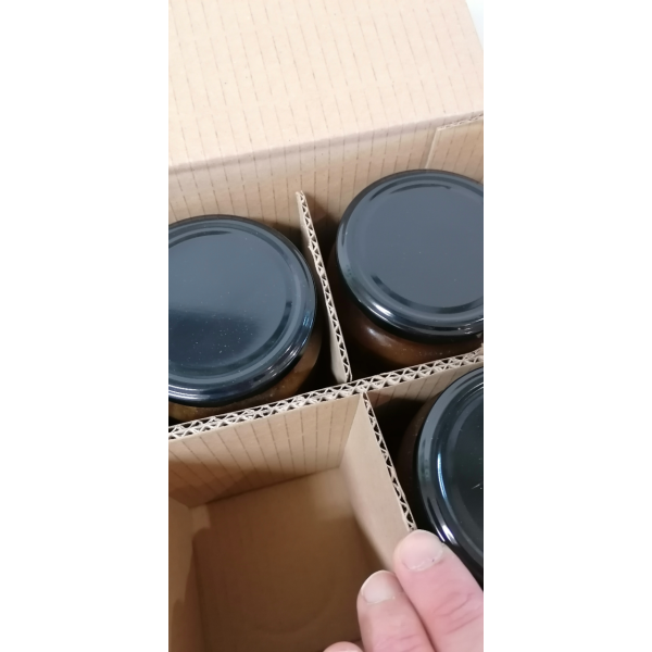 Carton avec Croisillons pour 6 pots de 1 kg en verre - lot de 20