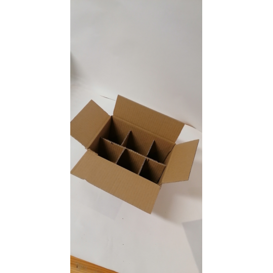 Carton avec Croisillons pour 6 pots de 500 verre TO63 - lot de 20