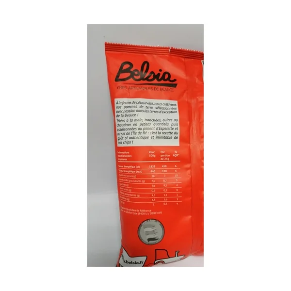 Chips Piment D' Espelette 150g - BELSIA