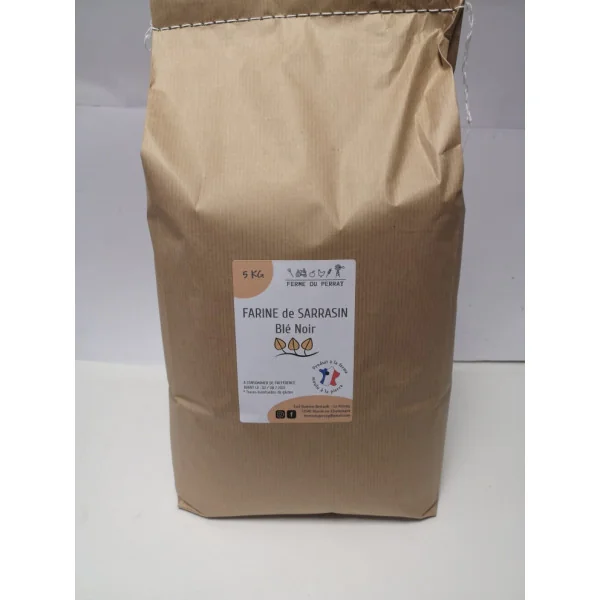 Farine de Sarrasin (sans gluten) 5kg  - Ferme du Perray