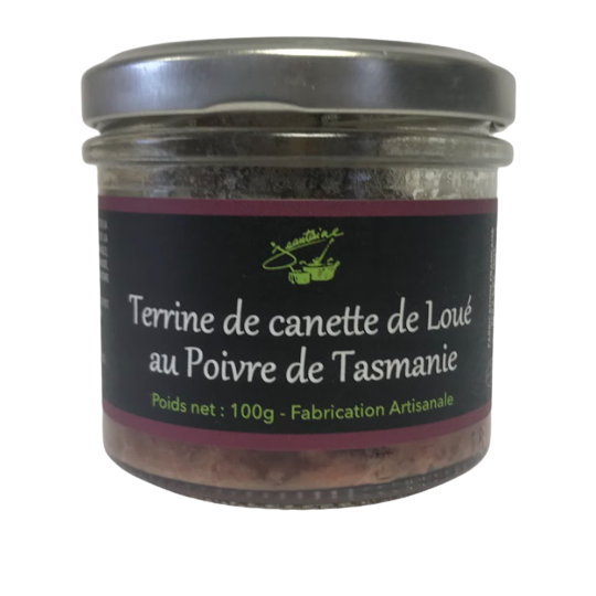 Terrine de Canette au Poivre de Tasmanie 100g - LA JEANTAINE