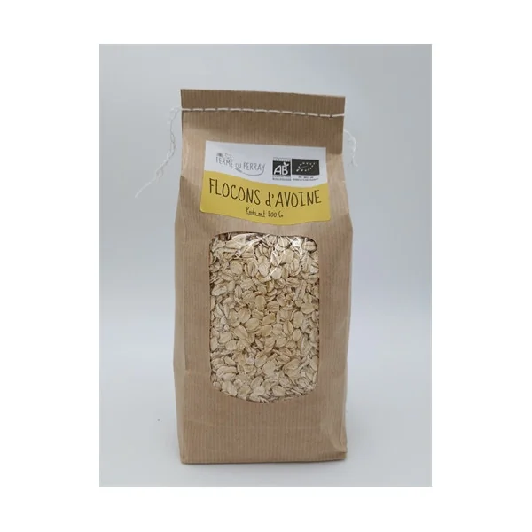 Flocons d'avoine-500g-Ferme du PERRAY