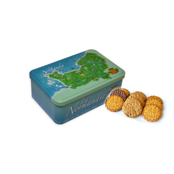 Boite Normandie Assortiment -310 g - Biscuiterie de L'Abbaye 