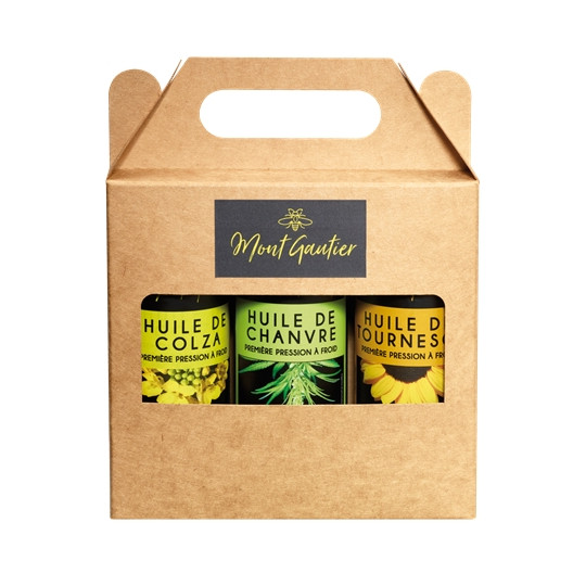 Coffret 3 huiles Bio 250 ml - Mont gautier