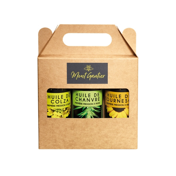 Coffret 3 huiles Bio 250 ml - Mont gautier