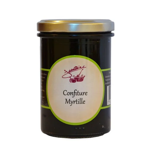 Confiture MYRTILLE, la Jeantaine pot de 260 g