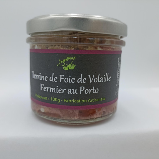 Terrine de foie de vollaile au porto