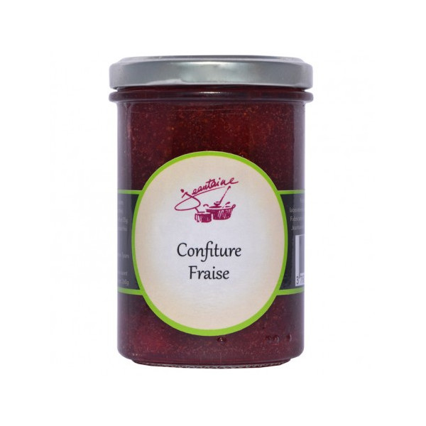 Confiture FRAISE - La Jeantain, le Pot de 260gr