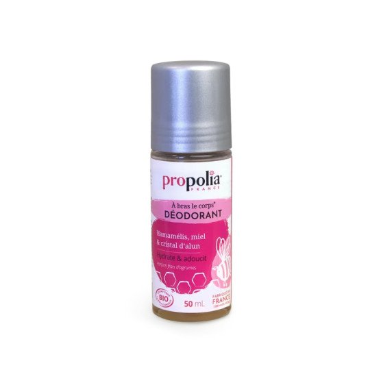 Déodorant certifié Bio Miel, Hamamélis et Cristal d'alun- 50ml