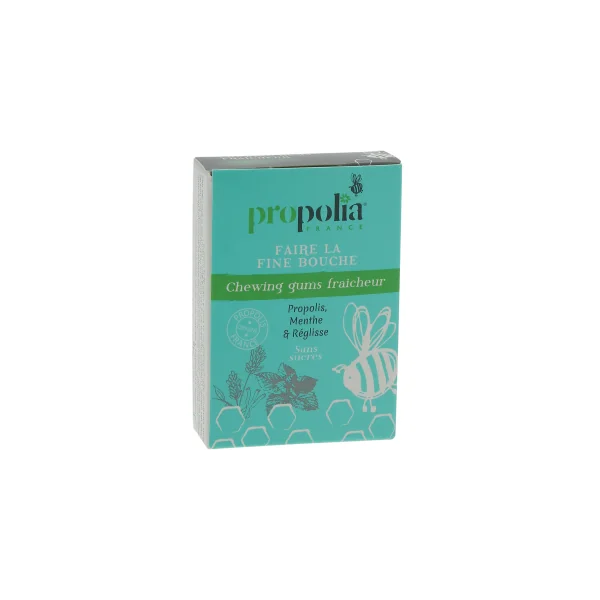 chewing gum propolis menthe réglisse propolia