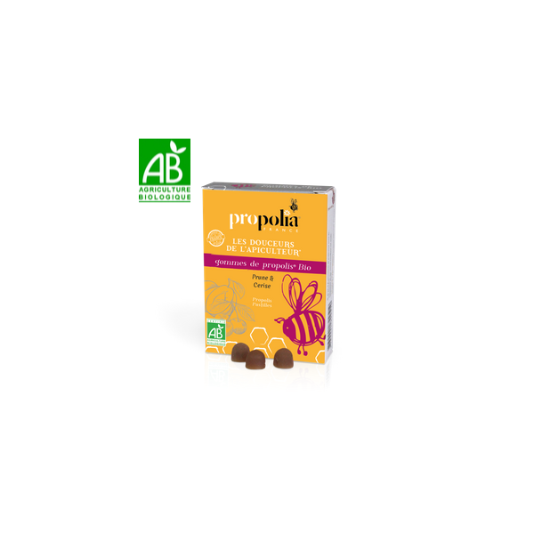 Gommes de Propolis Prune -Cerise Bio - Propolia