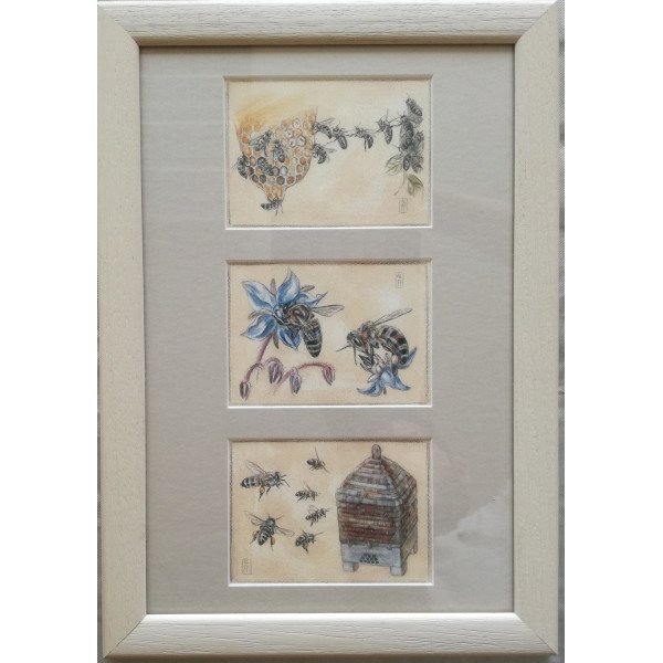TABLEAU cadre triple 20 x 30
