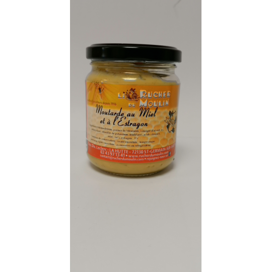 Moutarde au Miel - Estragon - Pot de 200gr