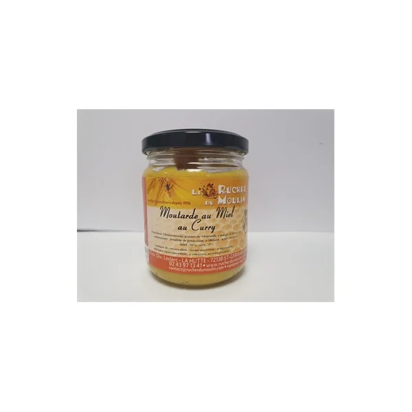 Moutarde au Miel - Curry - Pot de 200 gr