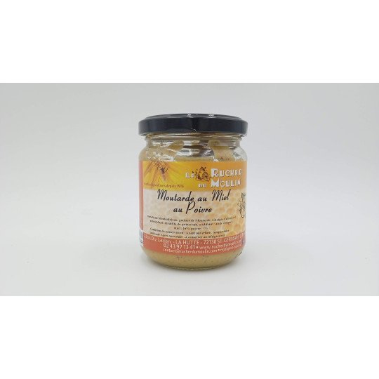 Moutarde au Miel - Poivre - Pot de 200gr