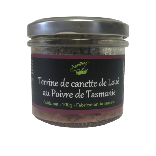 Terrine de Canette au Poivre de Tasmanie 100g - LA JEANTAINE