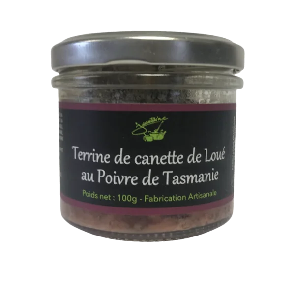 Terrine de Canette au Poivre de Tasmanie 100g - LA JEANTAINE