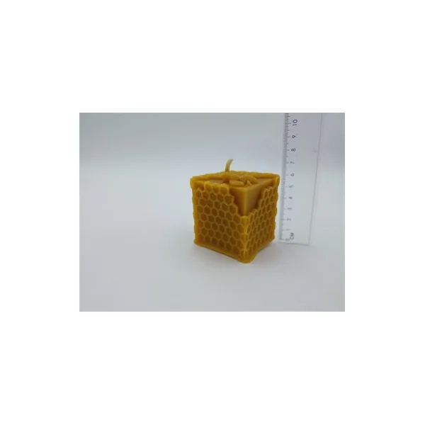 Bougie Cube petites Alvéoles- Le Rucher du Moulin