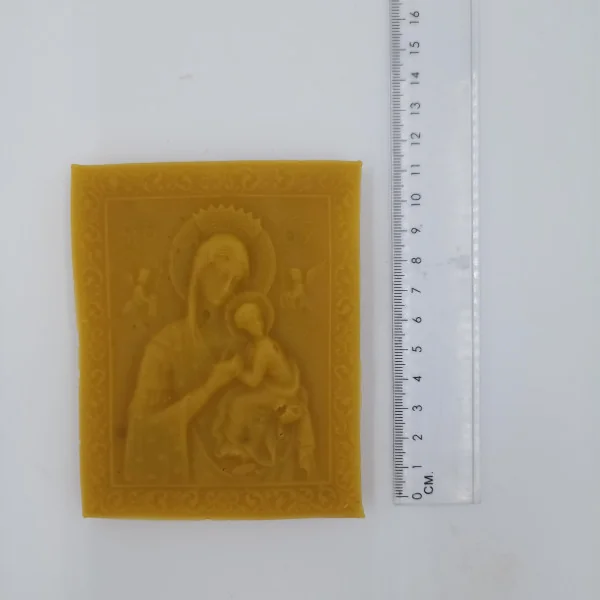 Bougie Cire d'Abeille - Vierge Marie