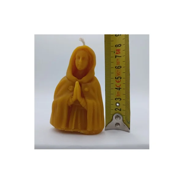 Bougie Cire d'Abeille - Vierge marie prière