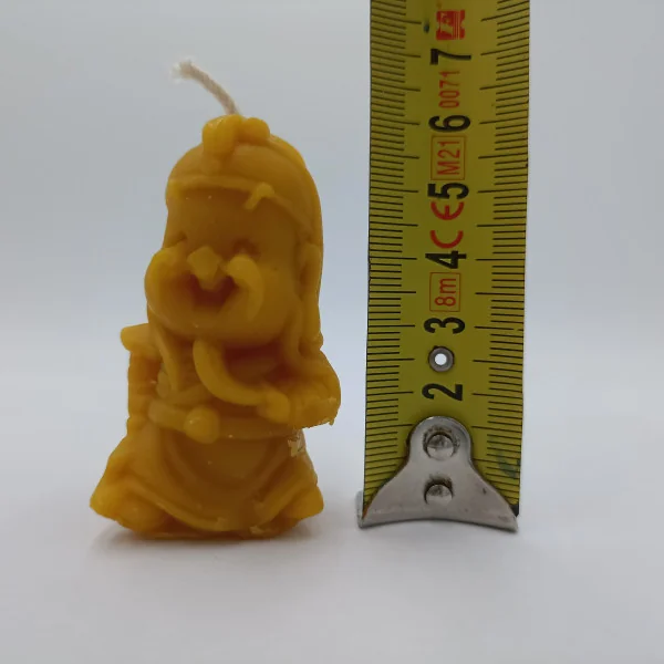 Bougie Cire d'Abeille - Guerrier Bouddha