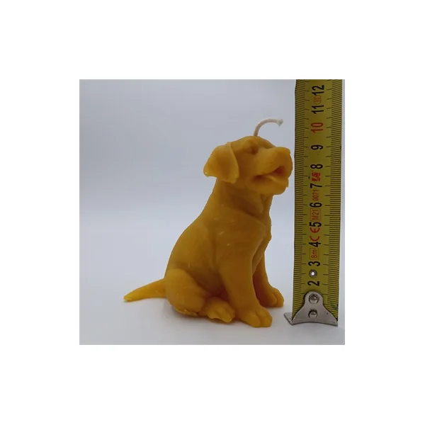 Bougie Cire d'Abeille - Chien Labrador