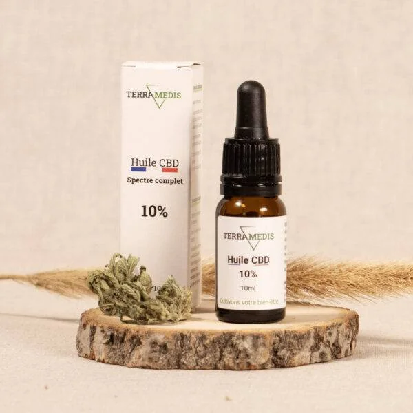Huile 10 % de Chanvre CBD Adaptogéne -Terramedis