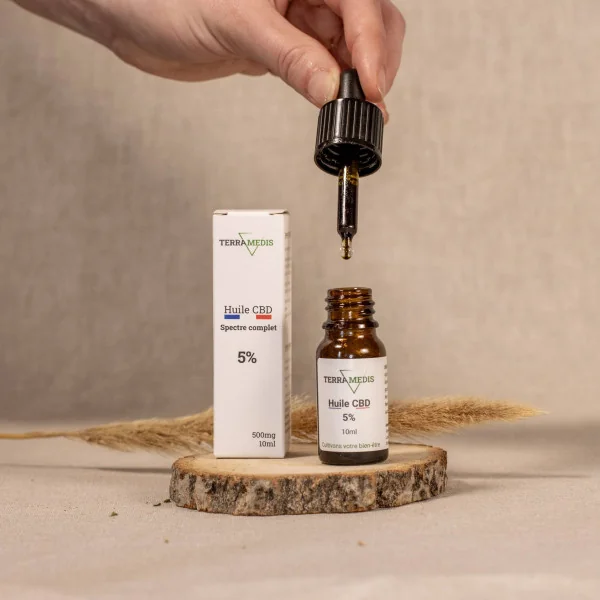 Huile 5 % de Chanvre CBD Adaptogéne -Terramedis