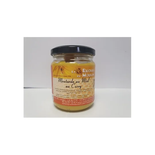 Moutarde au Miel - Curry - Pot de 200 gr