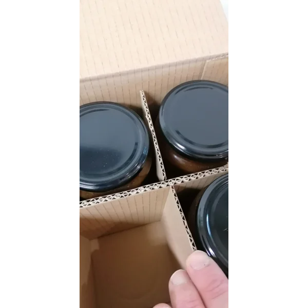 Carton avec Croisillons pour 6 pots de 1 kg en verre - lot de 20
