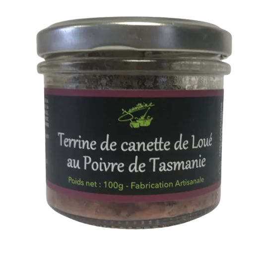 Terrine de Canette au Poivre de Tasmanie 100g - LA JEANTAINE