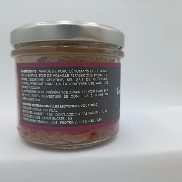 Terrine de foie de vollaile au porto