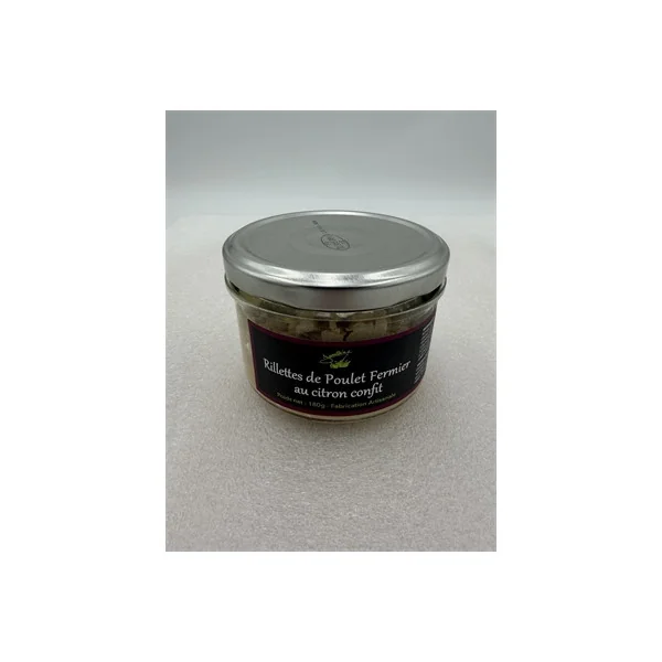 Rillettes de Poulet Fermier au Citron confit