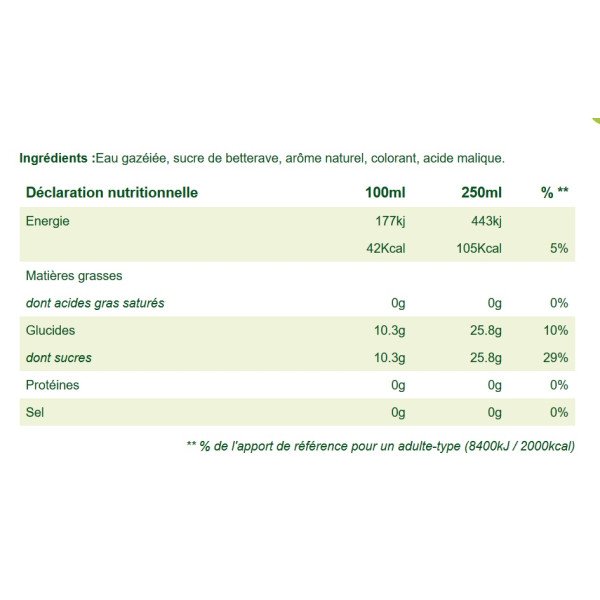 Limonade Pomme Verte 75cl- La Beauceronne