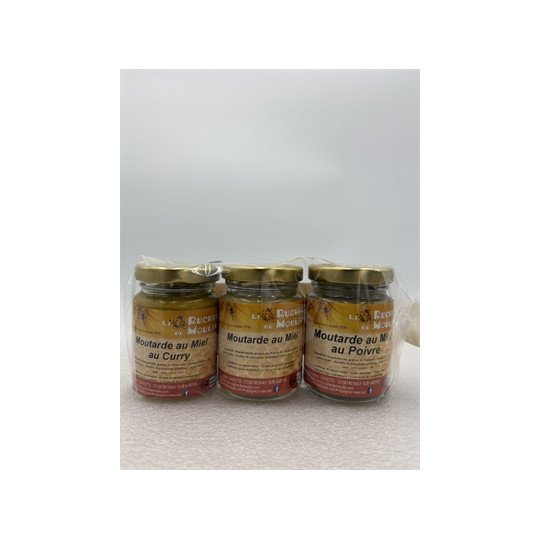 Moutarde au Miel lot de 3 pots de 100 gr