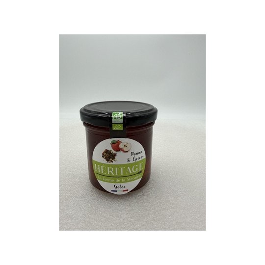Gelée de Pomme & Epices Bio - 190g - La Ferme de la Métairie