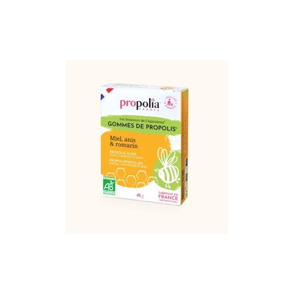 Gommes Romarin-Anis Bio 45g - Propolia