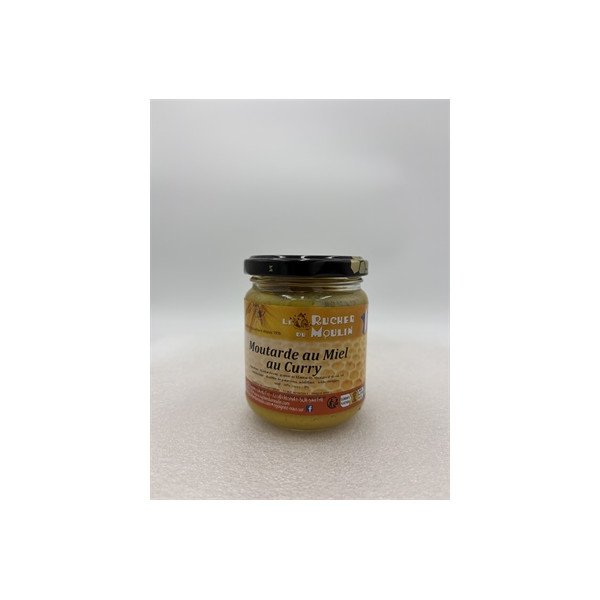 Moutarde au Miel - Curry - Pot de 200 gr